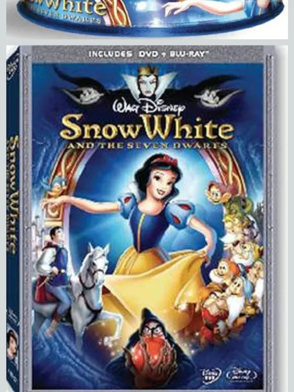 Snow White Plush Doll Carrying Case with Seven Dwarfs And DVD